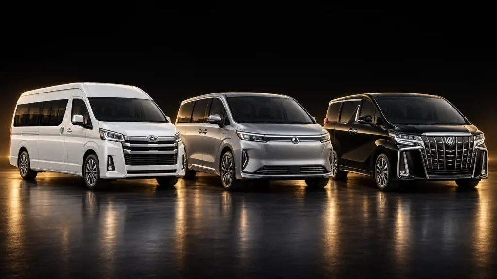 รถตู้ VIP และ รถ MPV สำหรับการเดินทางเป็นกลุ่ม หมู่คณะ เหมารถพร้อมคนขับ KHONKAEN-GO